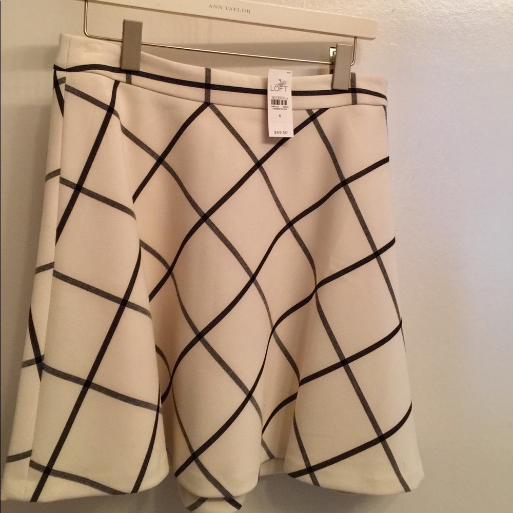 Ann Taylor LOFT Geometric Skirt